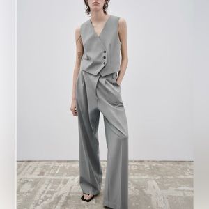 Zara tailored double breasted vest